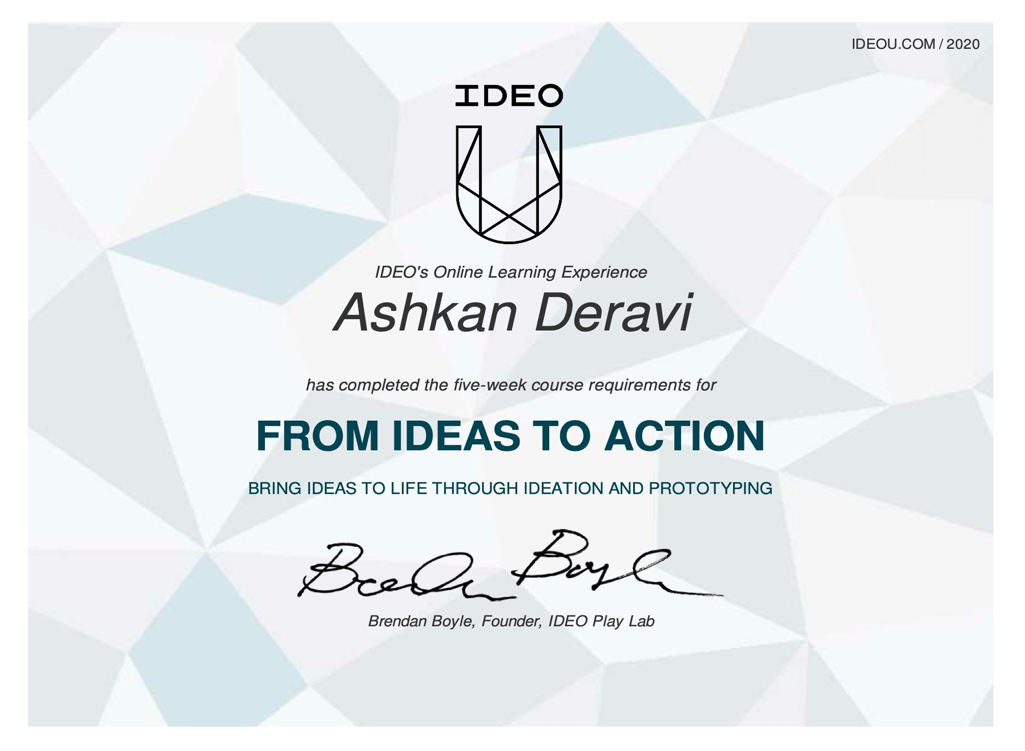 IDEO From Ideas To Action