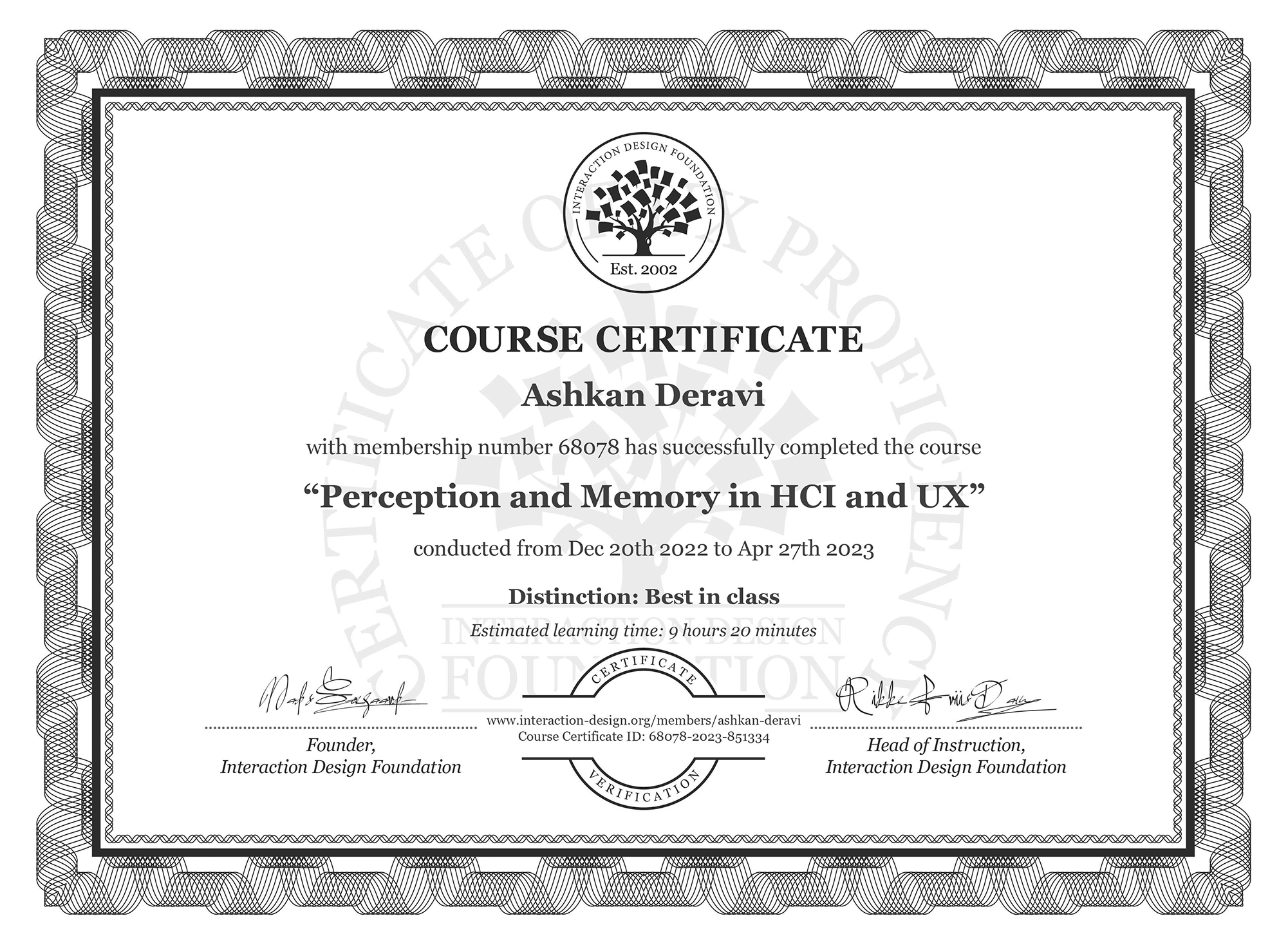 2023 Intraction Design Foundation | Perception and Memory in HCI and UX