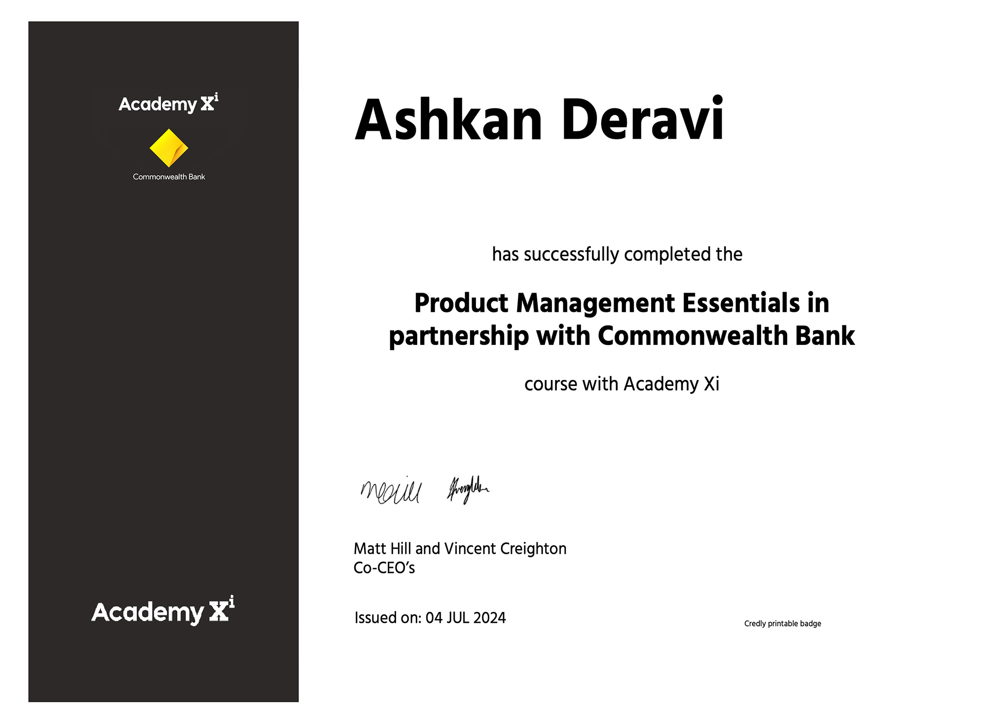 Academy Xi  Product Management